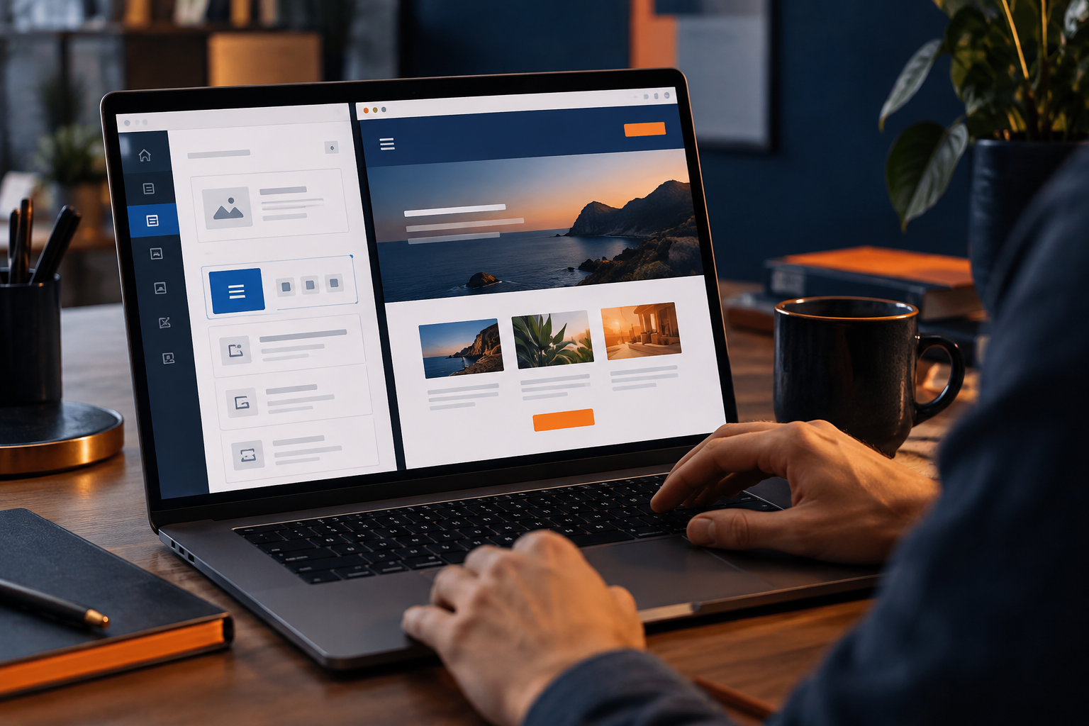 Bruno WordPress, Bruno service visual