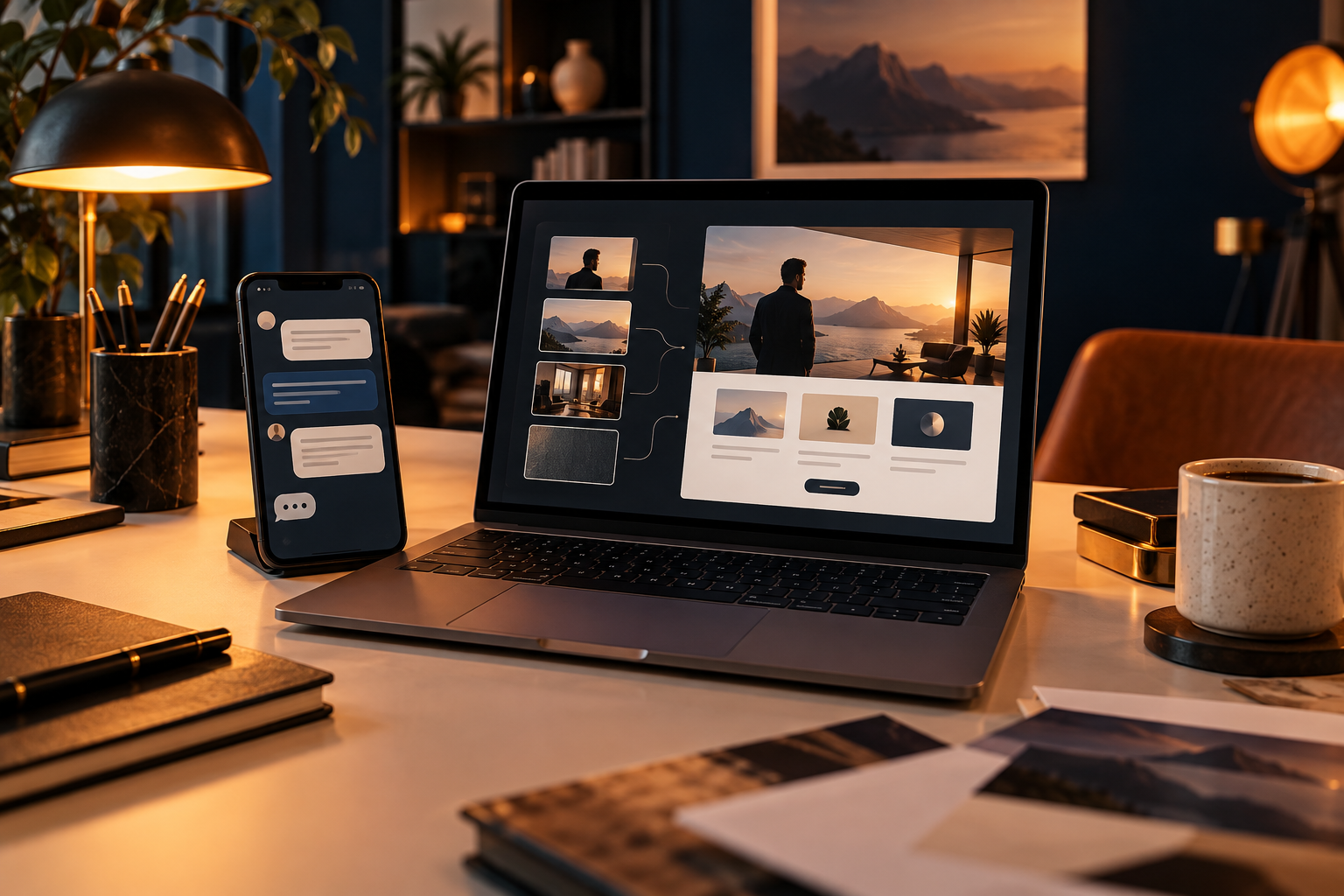 Website Preview, Bruno service visual