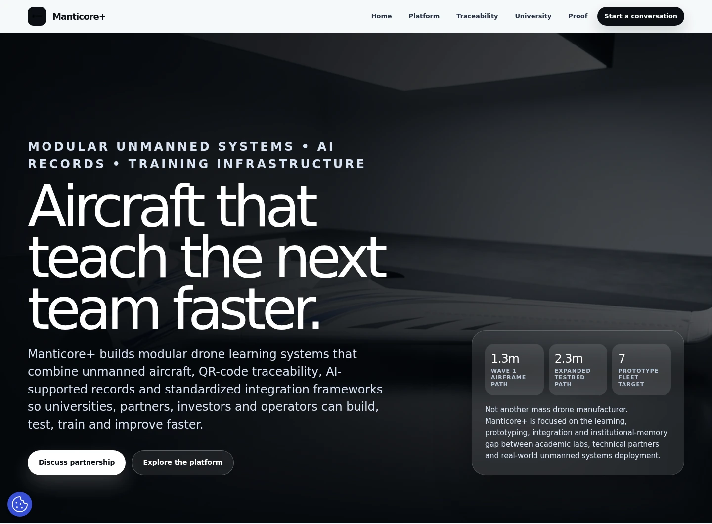 Actual website: Manticore+