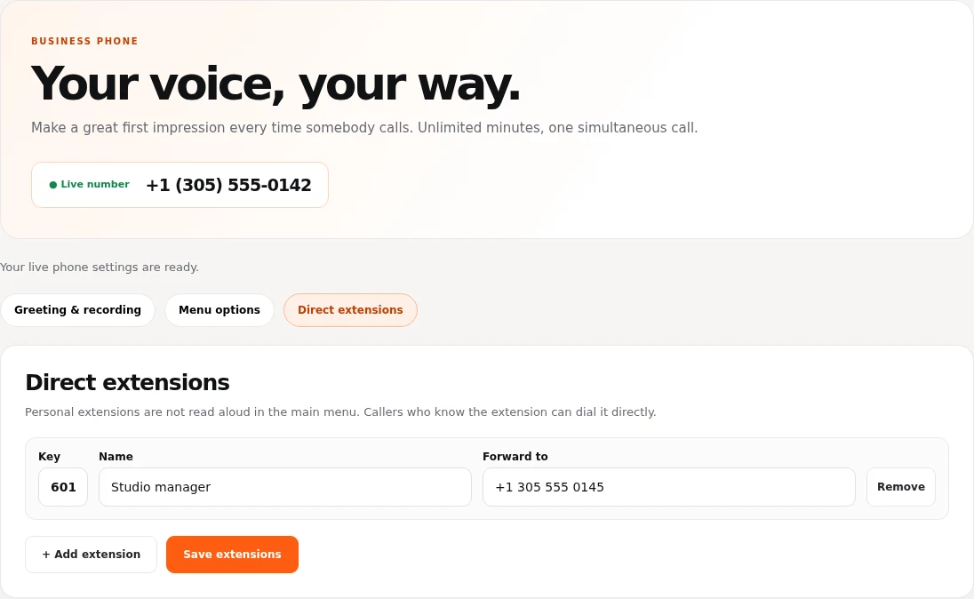 A direct line to your people.